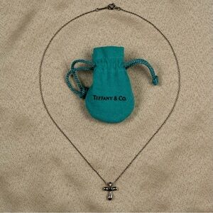 SOLD! Tiffany & Co Elsa Peretti Cross Pendant Necklace